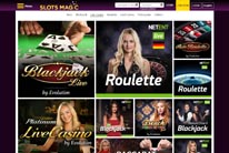 Bet on the Slots Magic Live Casino Games
